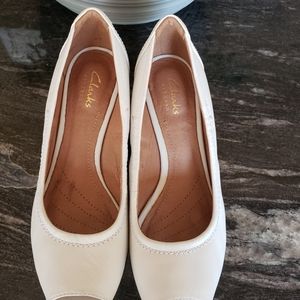 Clarks Wedge Peep Toe Sandals